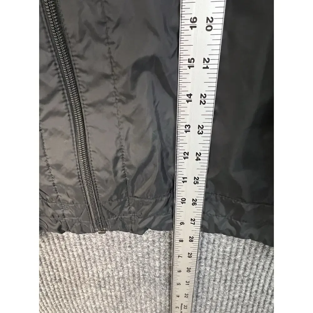 Columbia Nylon Jacket Mens 3X Black Full Zip Hooded Lightweight Outdoor Hiking